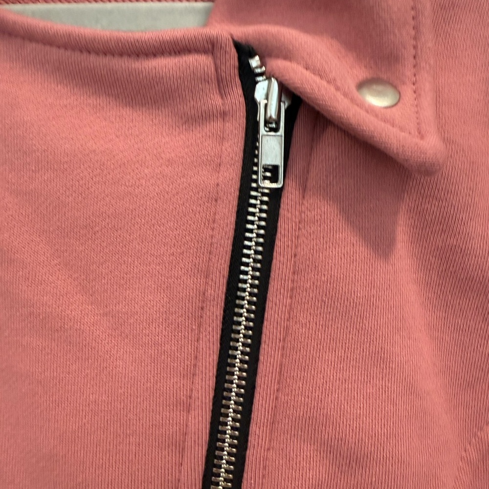 Cotton LuLaRoe Women's Mauve Leather Jacket large - Picture 8 of 11